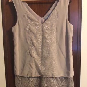 🌸 Antonio Melani lace work shirt